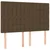 Vidaxl Box spring postelja z vzmetnico temno rjav 140x190 cm blago