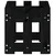 Vrtna sadilica s izgledom ograde crna 60x30x30 cm od borovine