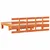 Vidaxl Konstrukcija postelje Rjava 150 x 200 cm Masivno borovo les
