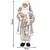 Deda Mraz dekorativna figura L-122, 150 cm, Belo-srebrne boje