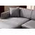 Atelier del Sofa Ugaona garnitura Belissimo 95x67x140cm Siva