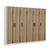Hanah Home Ormar Noah-8225, 270x210x35 cm, Boje hrasta