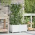 Vrtna saksija 2 pcs Bijeli 80 x 40 x 142 cm Plastika