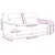 Vidaxl Dvosed kavč sive barve 180x81x84 cm blago