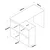 Hanah home Radni sto 120x74,8x50cm Hrast-Beli