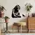 Wallity Zidna dekoracija Banksy Metal 07, 54x72 cm, 1.5 mm, Crna