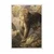 WallXpert uramljena slika 115254, leopard na steni među zlatnim cvetovima, 30 x 40 cm, beli ram