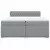 vidaXL Box spring postelja z vzmetnico svetlo siva 200x200 cm blago