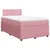 Vidaxl Box spring postelja z vzmetnico roza 120x190 cm žamet