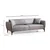Atelier del Sofa Trosed Belissimo 220x67x95cm Sivi