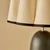 Opviq Stona lampa Curly, Crno-bež