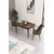 Hanah Home trpezarijski set Nil, sto i 2 stolice, ploča u dekoru drveta Baroque, braon tkanina Babyface