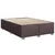 Vidaxl Box spring postelja z vzmetnico temno rjava 140x200 cm blago