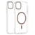 Transparent Color Ring MagSafe maska za iPhone 14 – Bela