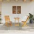 Vidaxl Zložljiv bistro set 3 szt. Rjava Masiven les akacije