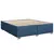 Box spring postelja z vzmetnico modra 200x200 cm blago