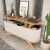 Hanah home Polica 150x75x43cm Hrast-Bela