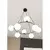 Luster na sajli AZURA 8xE14/10W/230V crna/bela