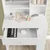 HOMCOM HOMCOM toaletna mizica iverna plošča 70D x 40Š x 137V cm bela, (5000242535)