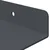 Lebdeća polica Zidne 2 pcs Antracit 40 x 18 x 2,5 cm Čelik