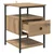 Noćni ormar s ladicama 2 pcs Umjetnički hrast 40 x 42 x 56 cm