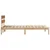 vidaXL Posteljni okvir s headboardom 100x200 cm Trden les Bor