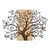 Sombra del Bosque -1 NaturalBlack Decorative Wooden Wall Accessory