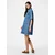 PIECES Dolga srajca PCSKY moder denim