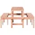 Vidaxl Piknik miza 160x134x75 cm trden les douglas
