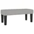 Box spring krevet s madracem svjetlosivi 90x190 cm od tkanine
