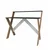 Hanah Home radni sto X, 90 cm, antracit / atlantski bor