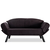 Atelier del Sofa Dvosed na razvlačenje Genzo 177x87x75cm Crni