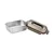 Rectangular food storage container, stainless steel, 2800 ml, FLORA