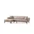 Atelier del Sofa Ugaona garnitura Hamlet 95x43x230cm Svetlobraon