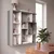 Hanah Home polica za knjige Yegane, 70,9 cm, bela / antracit