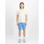 ALPHA INDUSTRIES Majica nebeško modra/bela