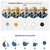K&F 5 in 1 Reflectors 43/110cm Folding Multi-Disc Belt Bag-Translucent, Silver, Gold, White and Black