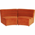 Meblo Trade Fotelja Wave Orange 109x84x82,5h cm