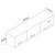 Lessentiel Maison Komoda 179x43,6x37,5cm Bela