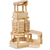 Drevené kocky stavebné Wooden Construction Kit Eichhorn prírodné drevo 200 dielov od 2 rokov EH1612