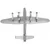 Metal Earth 3D sestavljanka Bomber Avro Lancaster