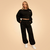BeastPink Women‘s Bliss Cropped Sweatshirt Black
