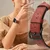 HURTEL Usnjen pas za Apple Watch 38/40/41 mm, rdeč
