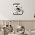 Wallity Zidni sat 49x49cm Crni