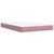 Vidaxl Box spring postelja z vzmetnico roza 160x200 cm žamet