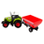 slomart LEAN TOYS Traktor na prikolico za žito, zelen