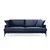 Atelier del Sofa Trosed Papira 90x88x205cm Teget