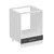 Hanah Home kuhinjski element Minar 7956, 60 cm, beli / antracit