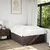 Vidaxl Box spring postelja z vzmetnico temno rjava 120x190 cm blago