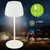 Briloner - MINI LED stona lampa, prigušiva, punjiva, dodirna, za spoljašnju upotrebu, LED/2,5W/5V IP44 1800 mAh bela
